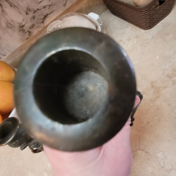 antique bronze candle stick holder set of 2 candle sticks - Picture 3 of 10